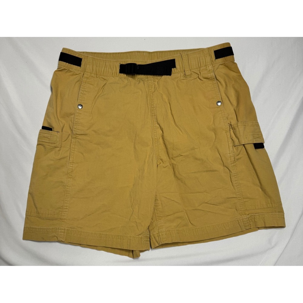 The North Face Mens Ripstop Cargo Easy Shorts Tan Belted Hiking Outdoor Size M